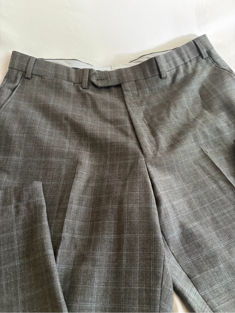 Hart Schaffner Marx Gray Flatfront Dress Pants 100% wool Size 35R